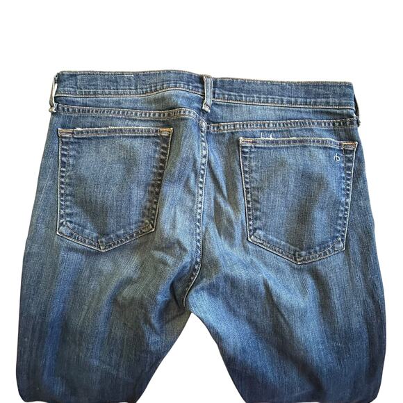 Rag & Bone /JEAN Distressed Straight Leg Jeans Canyon Wash Grunge Y2K Size‎ 31 - Picture 9 of 9